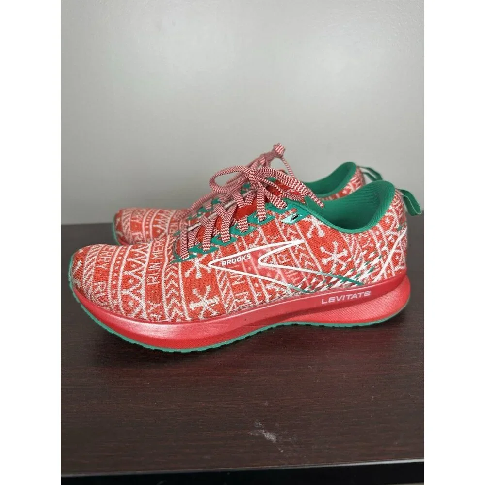 Brooks Levitate 5 Run Merry Christmas Women's Running Shoes - Size 9 - Picture 2 of 9